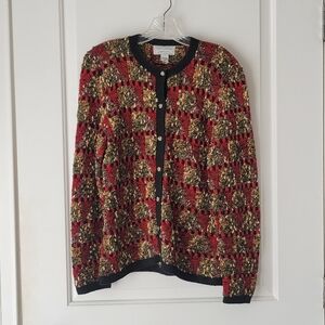 Vintage Sweater Hand-knit South Cotton Multicolor